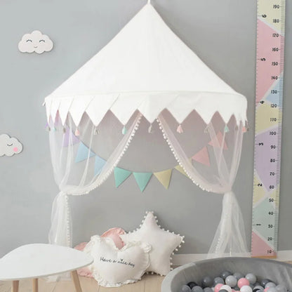 Mosquito Net Tent Nordic Baby Crib Canopy Bed Curtain Kids Play Tent Teepee Baby Crib Mosquito Netting Indoor Outdoor Home Decor